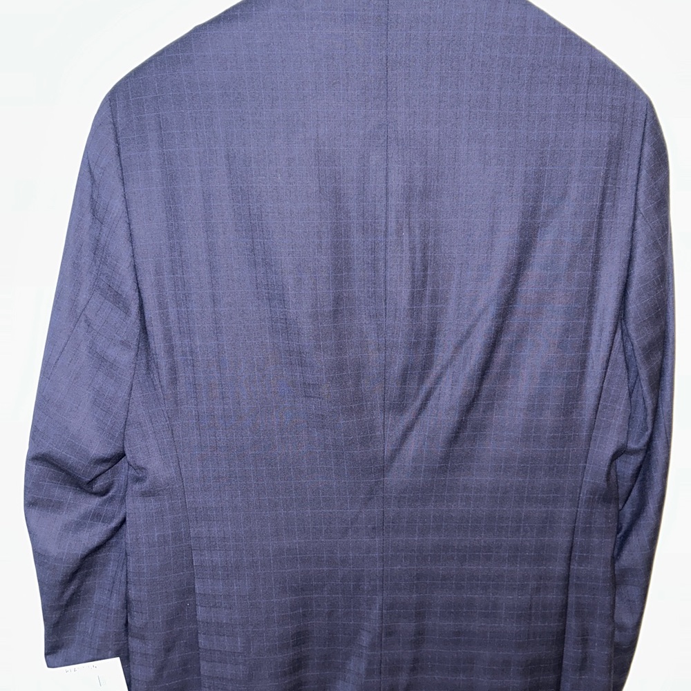 NWT Men's 40R Navy Plaid Kenneth Cole Suit - Picture 4 of 5